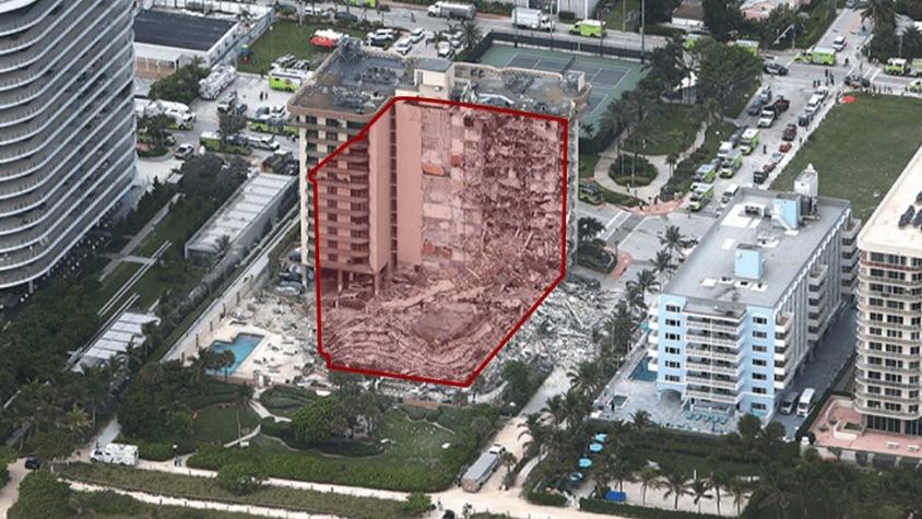 Derrumbe en Miami: cómo el edificio colapsó en solo 12 segundos