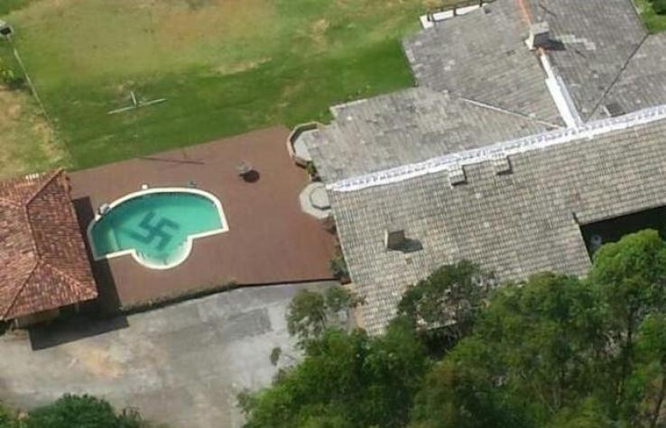 Brasil: profesor debe remodelar su piscina por tener una esvástica en el fondo