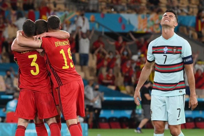 Euro 2020: Bélgica confirmó su favoritismo y eliminó a la campeona Portugal de Cristiano Ronaldo