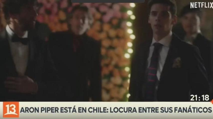 [VIDEO] Aron Piper está en Chile: Locura entre sus fanáticos