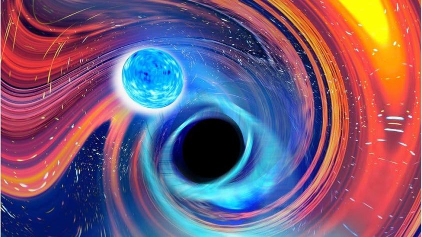 La extraordinaria colisión de una estrella de neutrones y un agujero negro captada por primera vez