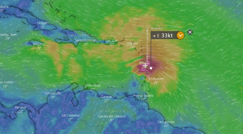 Huracán Elsa amenaza al caribe con vientos de hasta 140 kilómetros por hora