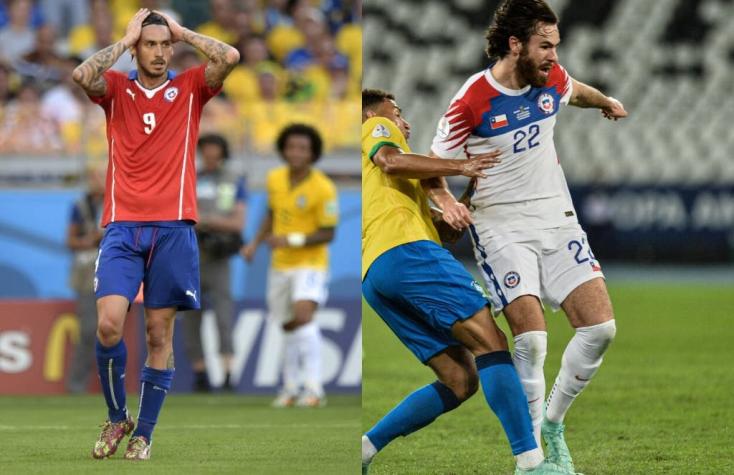 ¿Lo viviste igual? Pinilla recuerda su palo ante Brasil tras cabezazo de Ben que dio en el travesaño