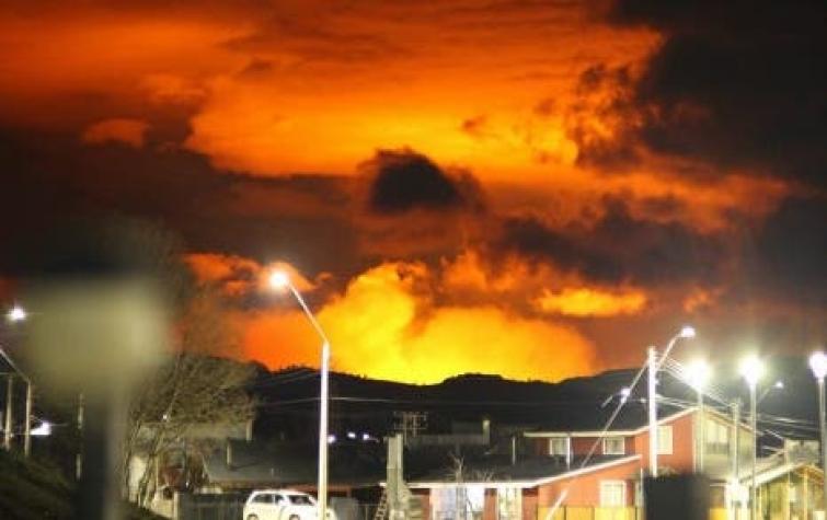 Onemi declara alerta roja por incendio forestal en Cochrane