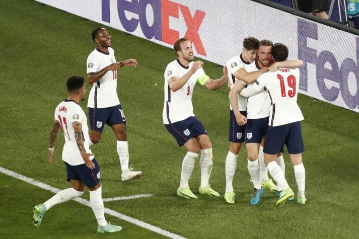 Inglaterra golea a Ucrania y enfrentará a Dinamarca en semifinales de la Euro 2020
