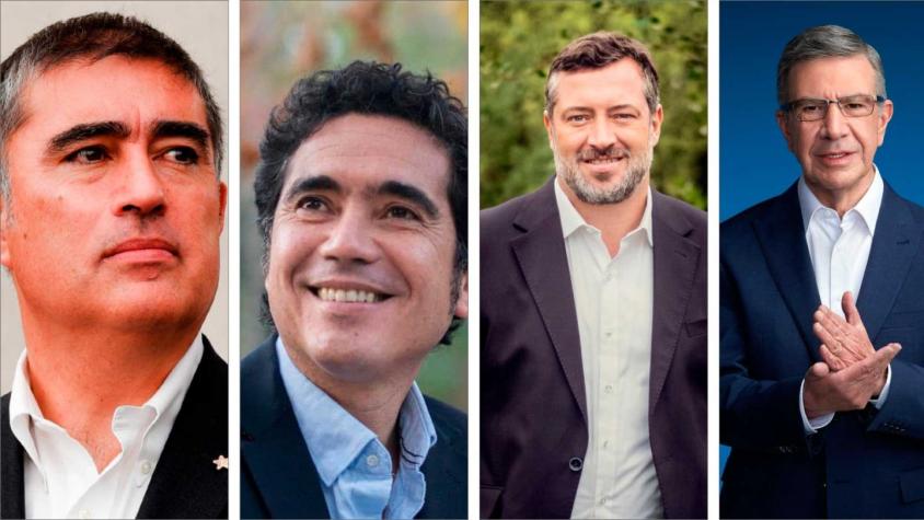 Primarias presidenciales: Cuándo y cómo ver el debate entre Lavín, Desbordes, Briones y Sichel
