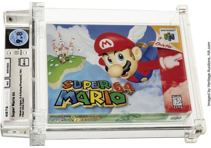 Un récord: Cartucho de Super Mario 64 fue rematado en 1,56 millones de dólares