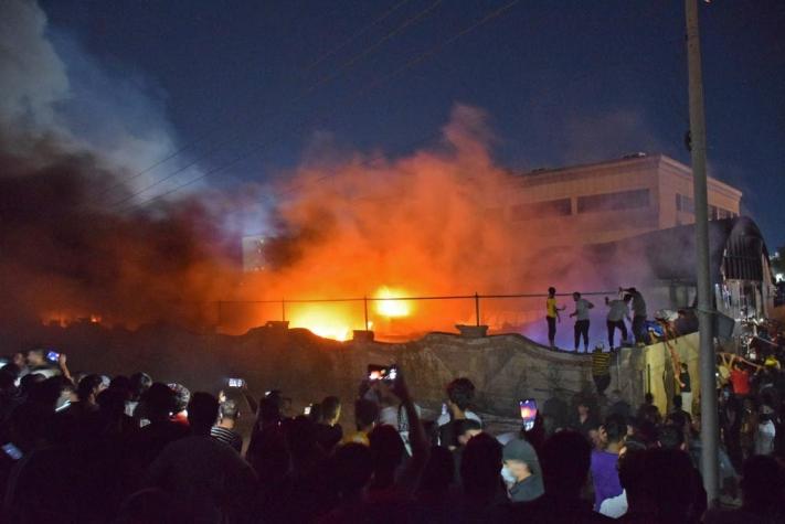 Al menos de 60 personas murieron en incendio a unidad de pacientes COVID-19 en Irak