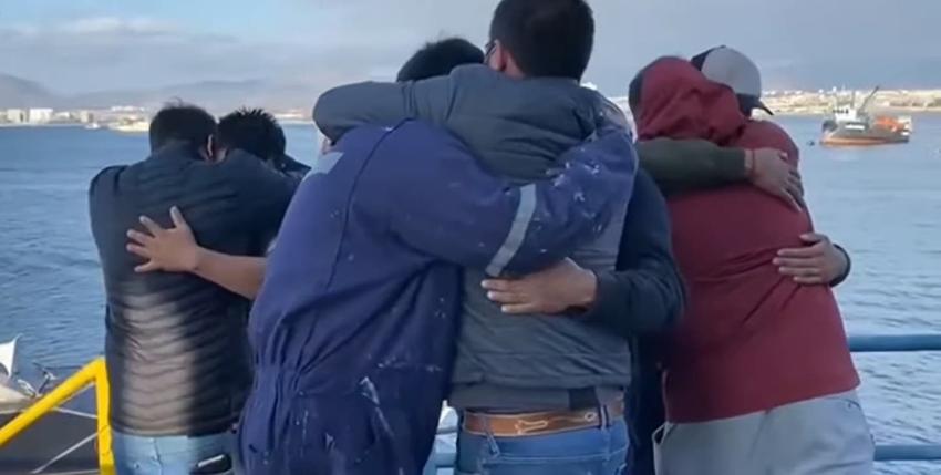 "Un frío que nos mataba": Pescadores pasaron seis días en un islote tras naufragio en Coquimbo
