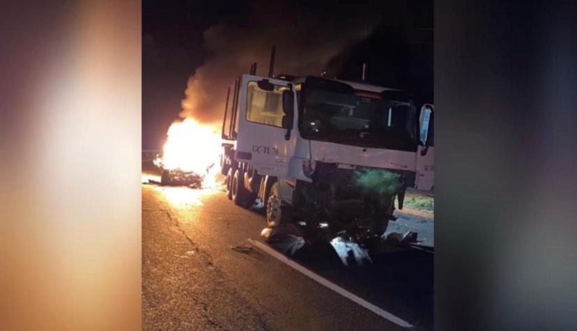 Dos personas mueren calcinadas tras accidente automovilístico en Ruta de la Madera