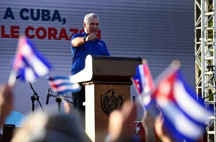 Presidente de Cuba denuncia difusión de "mentiras" sobre protestas en el país