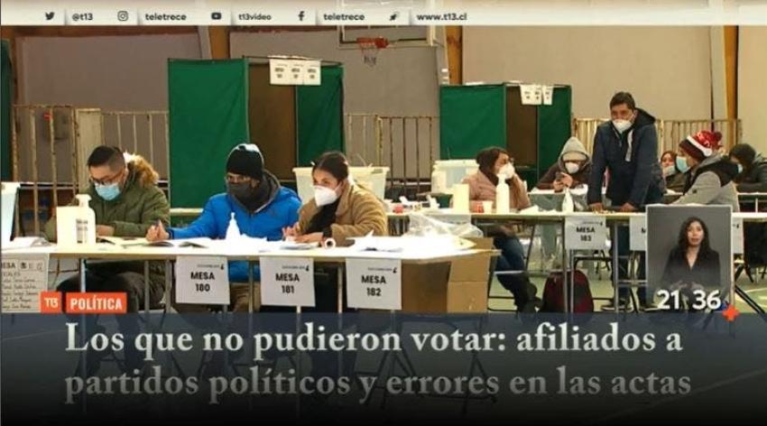 [VIDEO] Los que no pudieron votar: Afiliados a partidos políticos y errores en las actas