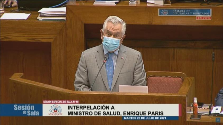 [VIDEO] Tensa interpelación al ministro de Salud, Enrique Paris