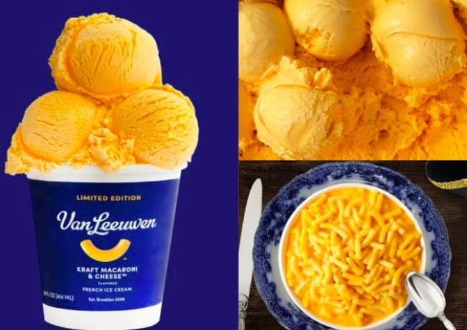 ¿Te atreves a probarlo? Lanzan helado con sabor a macarrones con queso