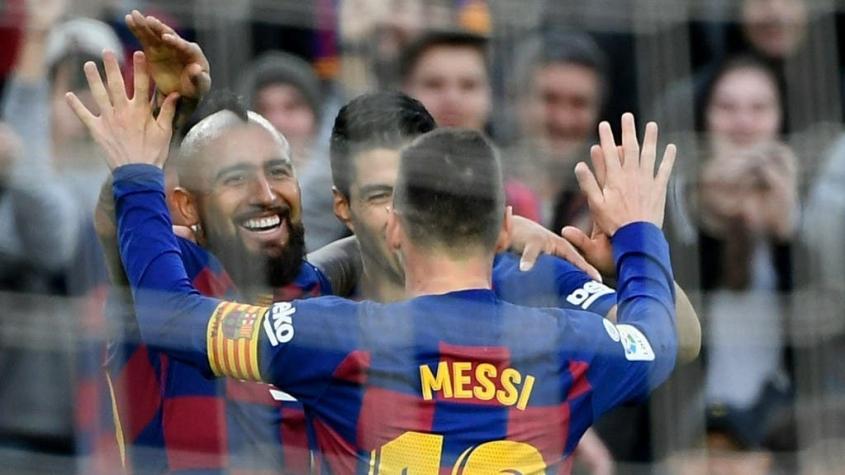 Arturo Vidal recordó golazo del Barcelona y provocó las reacciones de Suárez y Piqué