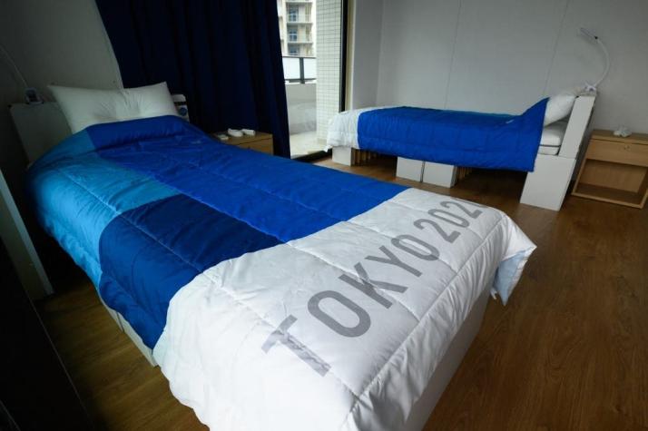Finalmente: reportan la primera "cama antisexo" rota durante Tokio 2020