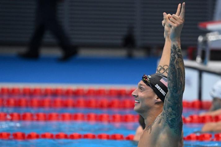 Tokio 2020: El estadounidense Caeleb Dressel es campeón olímpico de natación en 100 metros libres