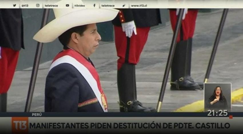 [VIDEO] Perú: Exigen salida del Presidente Castillo a casi 2 semanas de su asunción