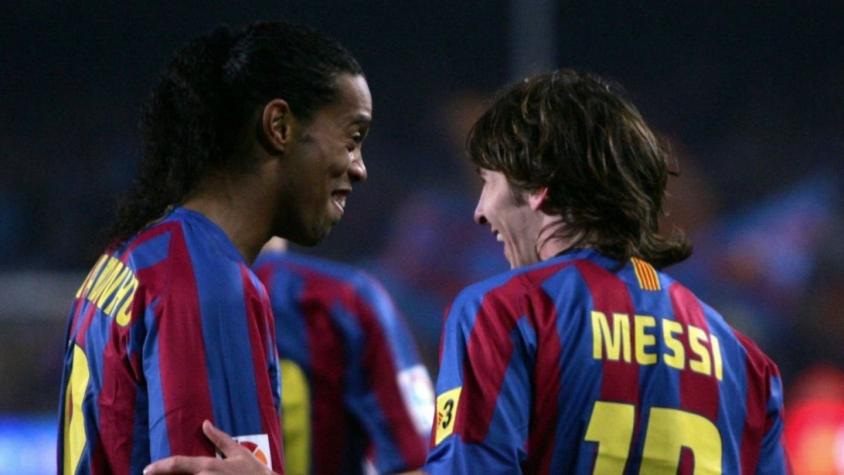 Ronaldinho desea a Messi "muchos momentos de alegría" en el PSG