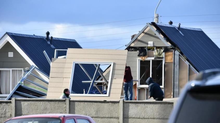 [VIDEO] Fuertes vientos provocan estragos en Punta Arenas: Se esperan rachas de hasta 120 km/h