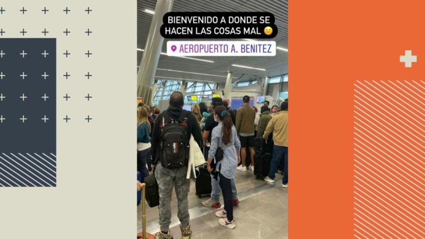 [VIDEO] Hasta 4 horas de espera para ingresar a Chile: Denuncian aglomeraciones en el aeropuerto