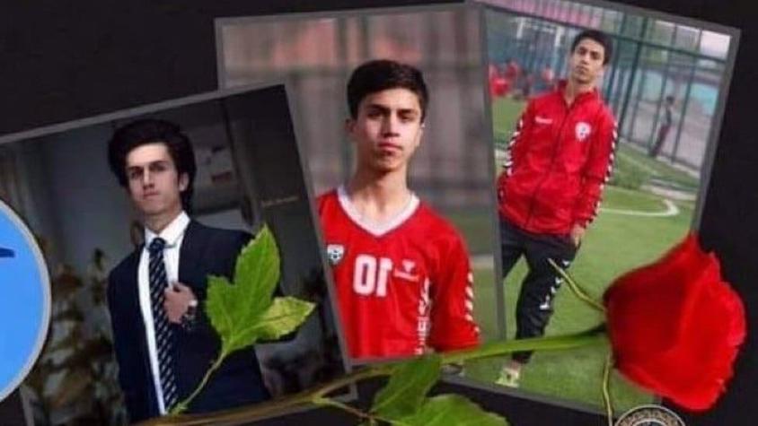 Afganistán: el futbolista de 19 años que murió al caer de un avión de EE.UU. que despegó de Kabul
