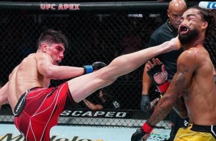 [VIDEO] Chileno Ignacio Bahamondes gana con brutal patada giratoria en la UFC