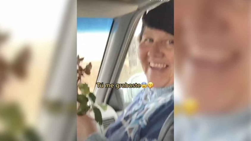 Mujer de región del Ñuble se vuelve viral en TikTok por "robar" patilla de una rosa