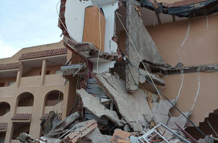 Derrumbe de un edificio en España deja al menos a dos personas atrapadas