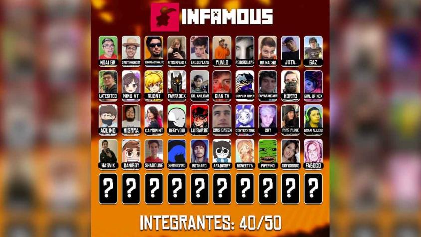Infamous: El servidor chileno de Minecraft que reunirá a diversos streamers latinoamericanos