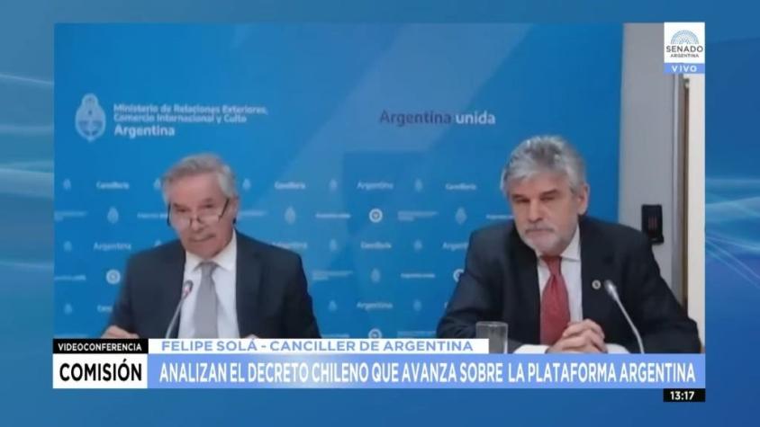 Plataforma continental: Cancillería argentina acusa a Chile de contradecir tratado de 1984