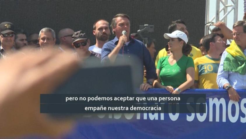 [VIDEO] La amenaza golpista de Bolsonaro en masiva manisfestaciones