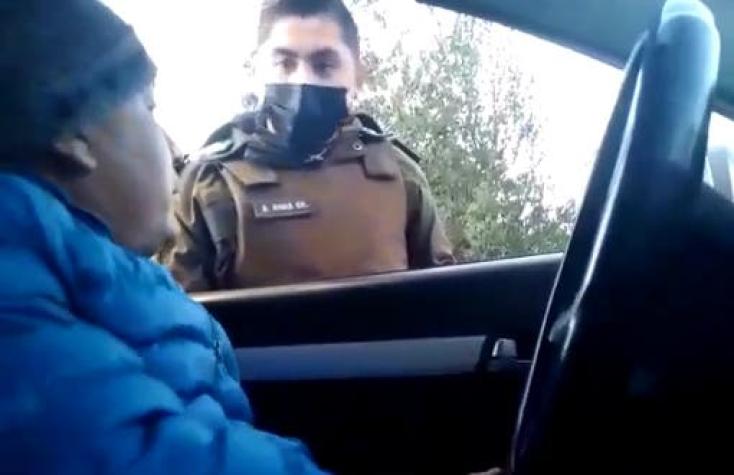 Carabinero grabado pidiendo soborno para no cursar multa fue detenido y será dado de baja