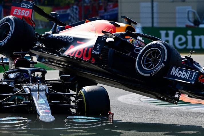 Verstappen y Hamilton, líderes de la F1, protagonizaron grave accidente que los dejó fuera en Italia