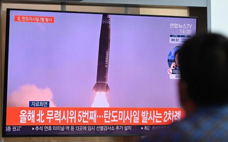 Corea del Norte dispara dos misiles balísticos al mar, según ejército surcoreano