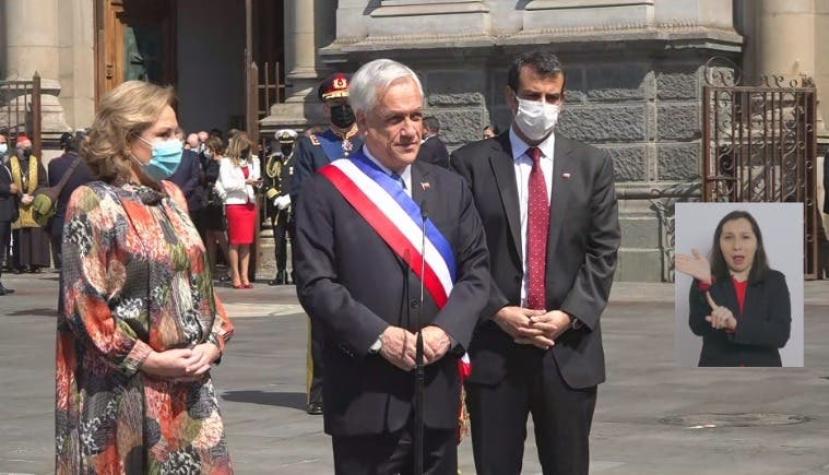 Piñera responde a Aós por matrimonio igualitario: "La religión es voluntaria, las leyes son laicas"