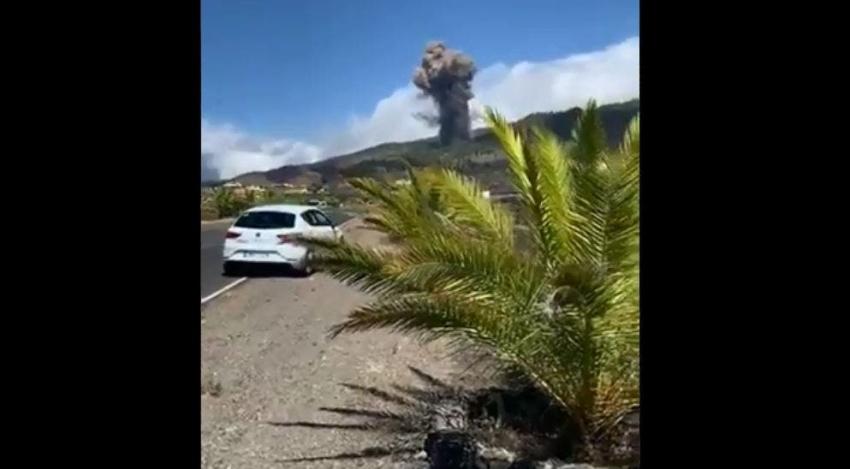 [VIDEOS] Entra en erupción volcán en La Palma, isla de España