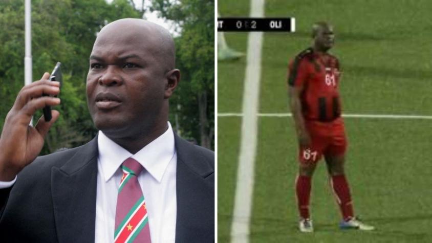 ¿Un viejo crack? Vicepresidente de Surinam jugó un partido de fútbol oficial a sus 60 años
