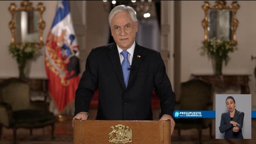 Piñera presenta un Presupuesto 2022 que busca los "equilibrios fiscales: Se centrará en la inversión