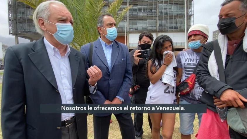 [VIDEO] El intento fallido del embajador venezolano: Migrantes se negaron a regresar a Venezuela
