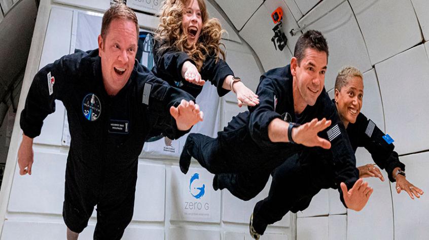 Como en un reality show: Netflix transmitirá Inspiration4, el primer vuelo espacial de civiles