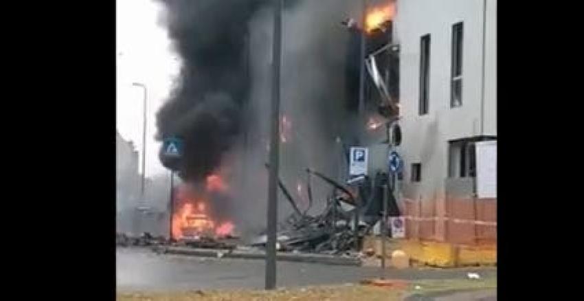 Al menos ocho muertos tras caída de una avioneta en Milán