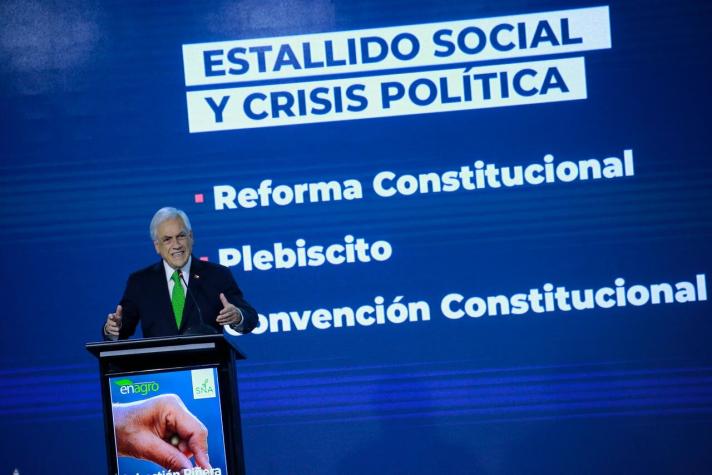 Piñera: "Los constituyentes deben comprender que la Constitución debe unir a un país y no dividirlo"