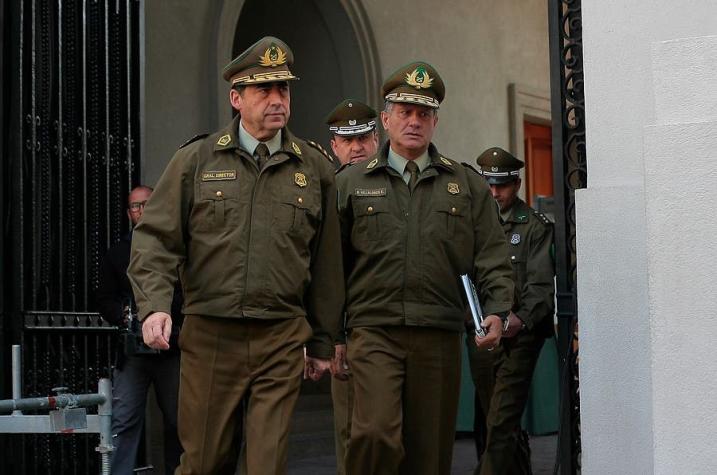 Fiscalía pide prisión preventiva para exgenerales de Carabineros Gustavo González y Bruno Villalobos