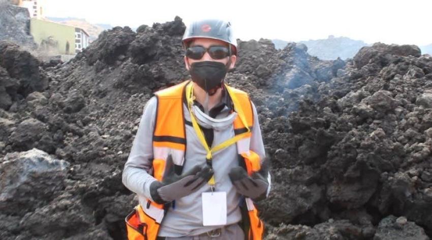 [VIDEO] El único geólogo chileno que estudia la erupción en La Palma