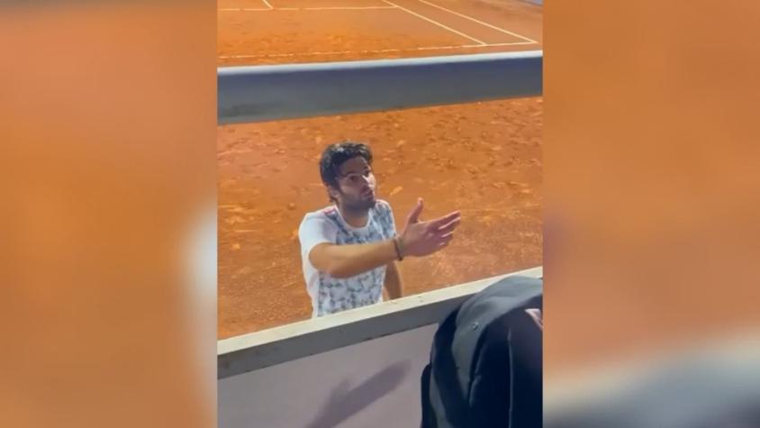 Tenista argentino Facundo Díaz encara a hincha chileno en plena cancha: "Eres un irrespetuoso"
