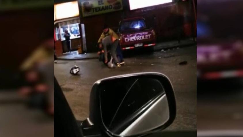 Video registra violenta pelea en Concepción: Tres hombres fueron apuñalados