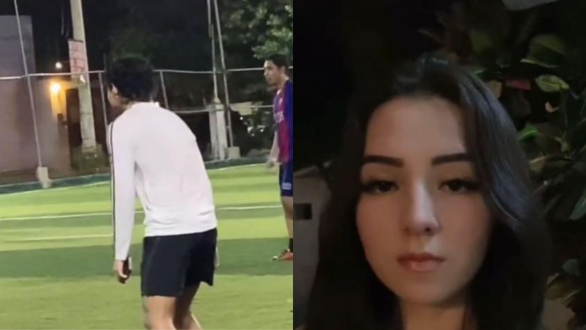 Joven acusa que su novio jugó fútbol con el celular en la mano para no dejárselo a ella