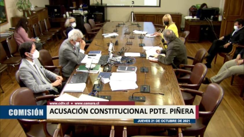 El insólito momento que se vivió en la comisión que revisa la acusación contra el Presidente Piñera