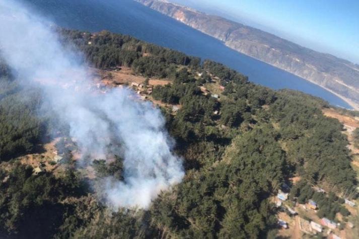 Decretan alerta amarilla en Valparaíso por incendio forestal en Laguna Verde